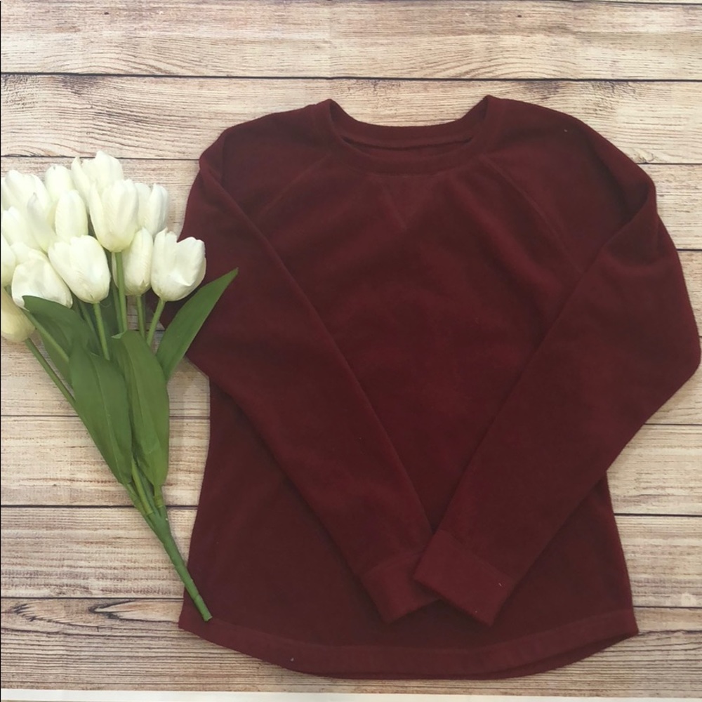MAROON LONG SLEEVE TOP